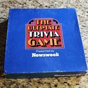 Vintage The Ultimate Trivia Game Newsweek Premium 1984 sealed card not played